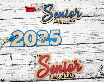 2025 SENIOR SCHLÜSSELANHÄNGER, digitale Laser-Datei, svg, Glowforge