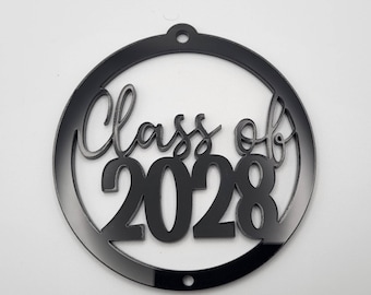 ozdoba samochodowa senior 2028, brelok, cyfrowy plik laserowy, svg, Glowforge