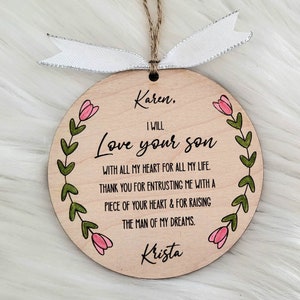 Vou amar seu filho Enfeite de Natal da sogra, etiqueta de meia, 2023, arquivo digital a laser, svg, Glowforge