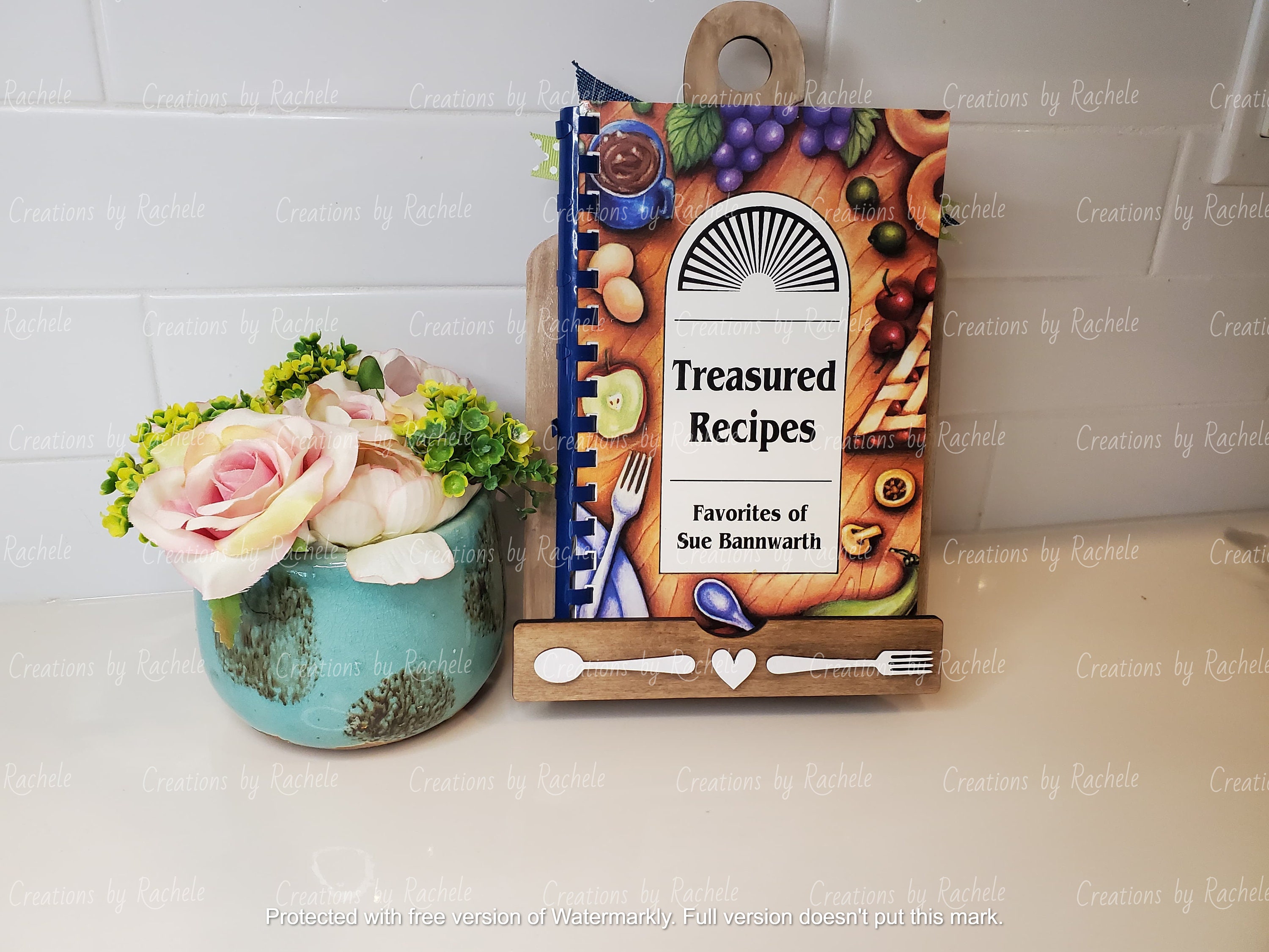 Reversible Kitchen Stand Recipe Holder 5 Sayings Laser - Etsy