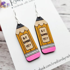 Brincos pendentes de lápis personalizáveis com arquivo de 20 frases, arquivo digital a laser, svg, arquivo de corte Glowforge