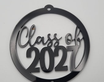 ozdoba samochodowa senior 2027, brelok, cyfrowy plik laserowy, svg, Glowforge