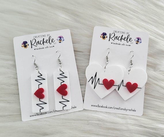 Acrylic Nurse Earrings Acrylic Nurse Earrings