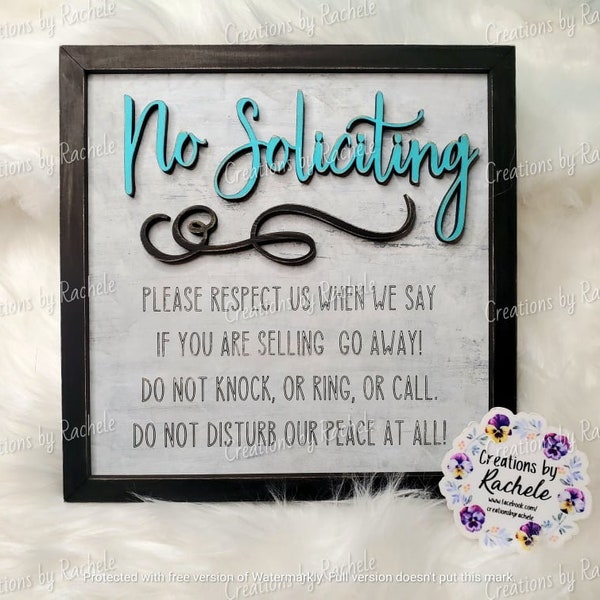 Door Knockers No Solicitation Etsy