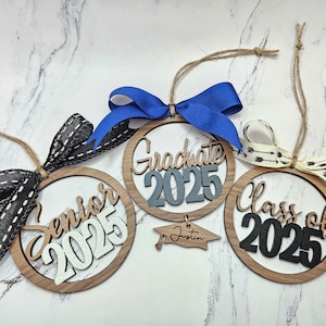 Senior 2025 Auto Ornament, Schlüsselanhänger, digitale Laserdatei, svg, Glowforge