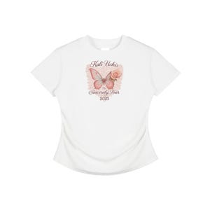 Kali Uchis Tour Merch 2025 Vintaged-Wash Bodycon Cotton T-Shirt