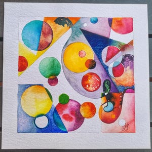 Acquerello Astratto Originale |Abstract Watercolor | Handmade | (size 25x25)