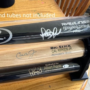 Baseball Bat in Tube Display Stand