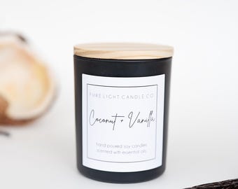 Black Jar Essential Oil/Soy Candle