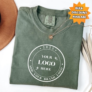 Camiseta retro personalizada Comfort Colors®, camiseta con logotipo personalizado, camiseta con diseño personalizado, camiseta con texto personalizado, camisetas con logotipo empresarial, camisetas con logotipo de equipo,