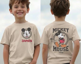 Custom Disney Youth Shirt - Mickey And Friends Toddler -  Mickey Minnie Sweatshirt - Family Disney Trip Matching