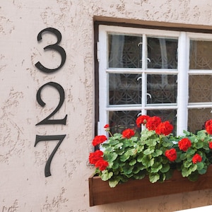 Custom Dublin Font Metal Address Numbers, Powder Coated Heavy Duty Home Numbers