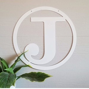 Circle Border Bold Single Letter Monogram ~ You Choose The Letter