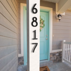 Custom Modern 22 Metal Numbers, Individual Outdoor Address Numbers