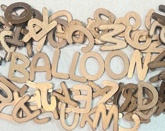 Balloon Font Heavy Duty Letters, 11 Gauge Steel Individual Numbers and Letters