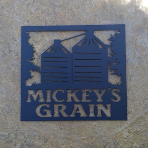 Custom Metal Silo Sign, Metal Farm Sign, Silo Indoor or Outdoor Sign