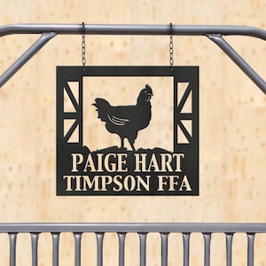 Show Chicken Broiler 4h County Animal Plaque Sign Stall Marker