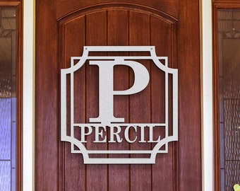 Traditional Classic Family Name Metal Sign