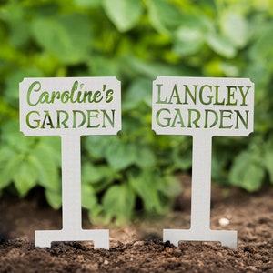 Custom Mini Garden Sign, Personalized Garden Stake Sign