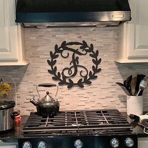 Metal Leaf Monogram ~ You Choose The Letter