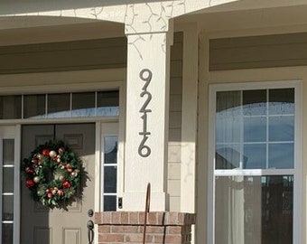 Vertical Metal Powder Coated Address Sign~