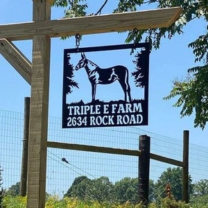Custom Mule Farm Sign, Personalized Ranch Sign - Etsy