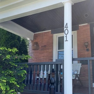 Vertical Metal House Numbers, 6