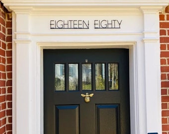 how to write fancy letter Custom House Numbers, Home Address Word Sign