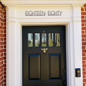 Custom House Numbers, Home Address Word Sign
