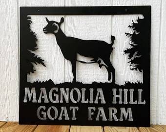 Personalized Goat Farm Sign