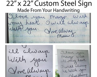 Custom Handwriting Quote Sign, Personalized Handwritten Sign