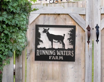 GOAT XING CROSSING EXT grade Aluminum Sign farm ranch barn decor