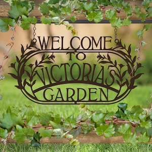 Welcome to the Garden, Custom Garden Sign