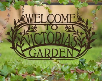 Welcome to the Garden, Custom Garden Sign