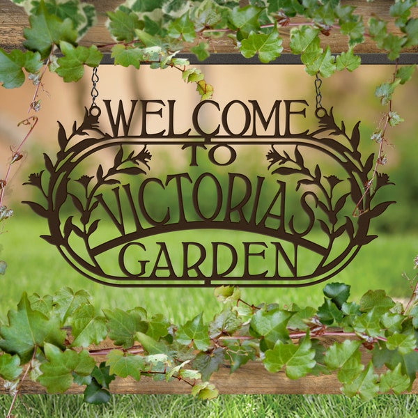 Welcome to the Garden, Custom Garden Sign