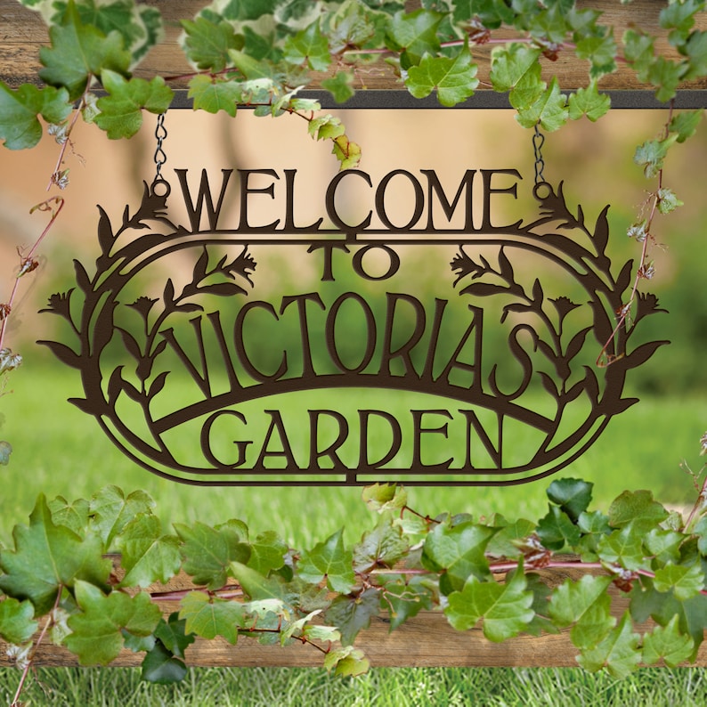 Welcome to the Garden, Custom Garden Sign 