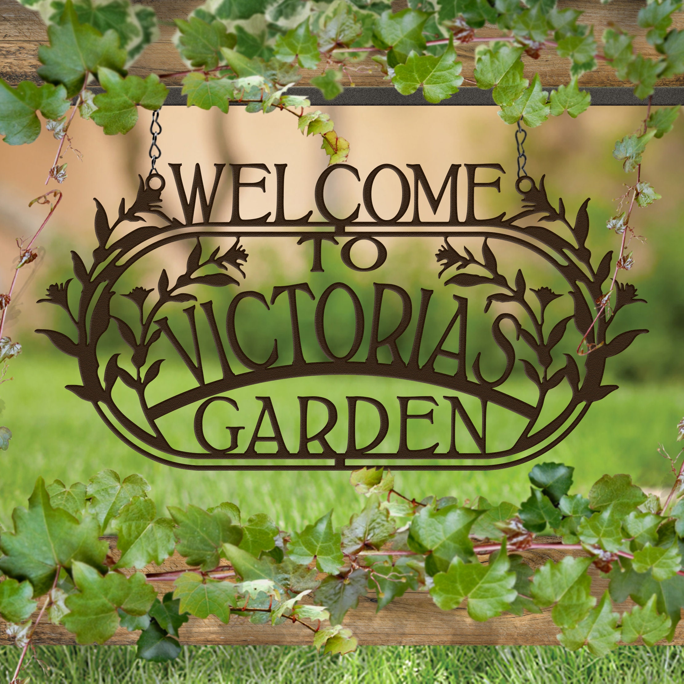 REPOLAR WELCOME TO MY GARDEN 7個セット Welcome to the Garden, Custom Garden Sign - Etsy