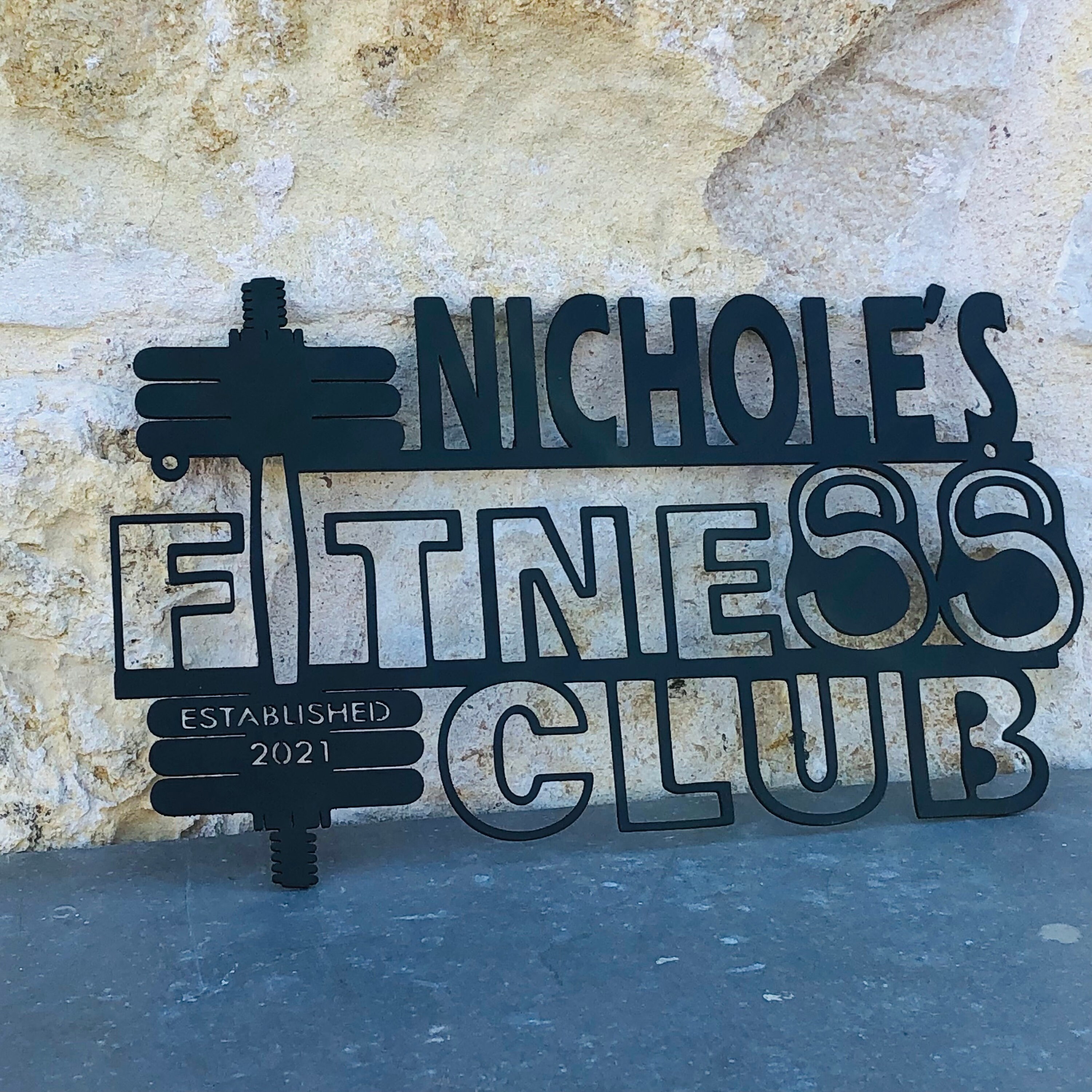 Performance Club Sign Your Name Custom Fitness Club Sign, Personalized Metal Gym Sign - Etsy