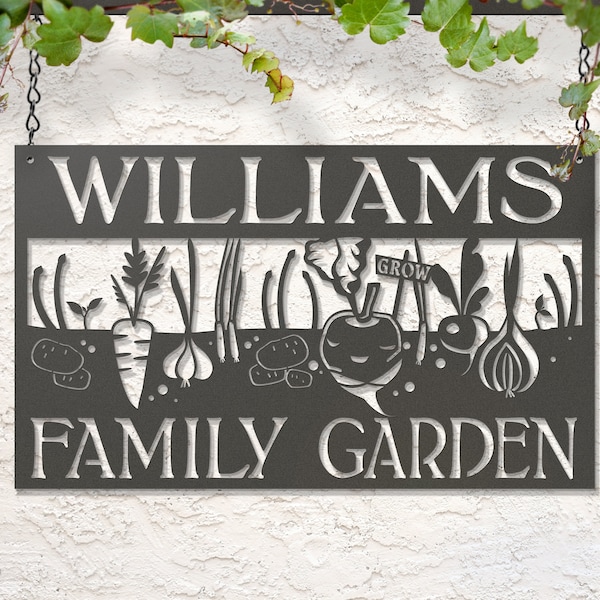 Custom Hanging Vegetable Garden Sign