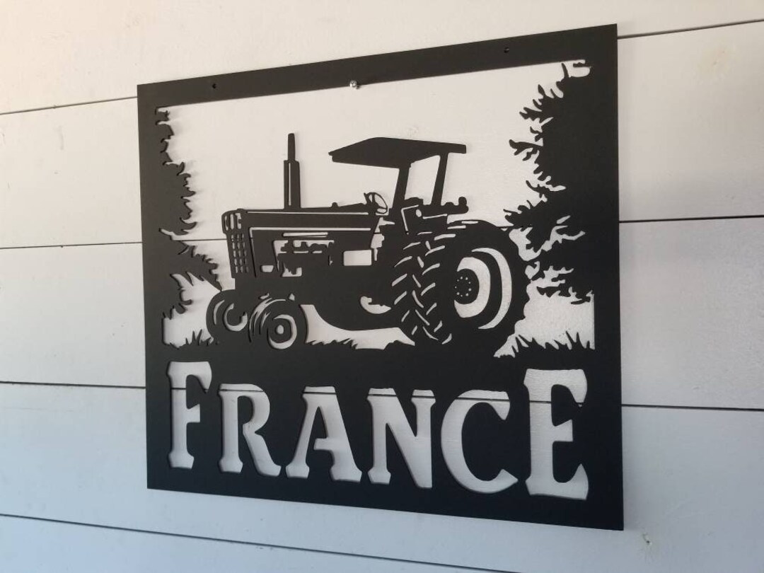 Custom Metal Tractor Sign: Farmhouse Decor, Indoor Outdoor - Etsy