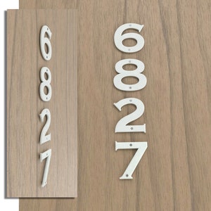 Rome Font Individual Numbers, Metal Address Numbers and Letters
