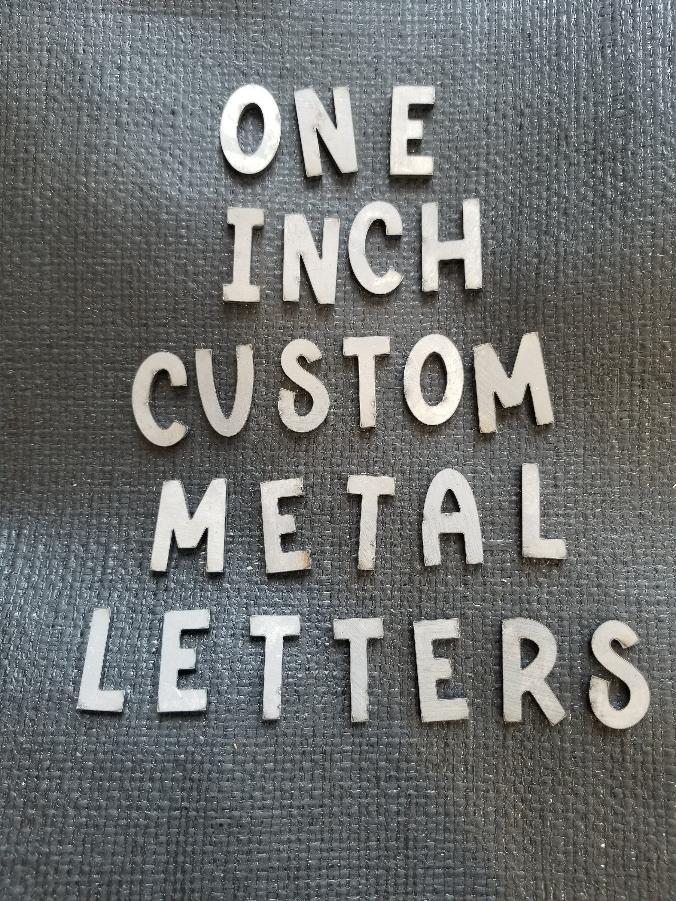 Galvanized Steel Metal Letters - Custom Cut