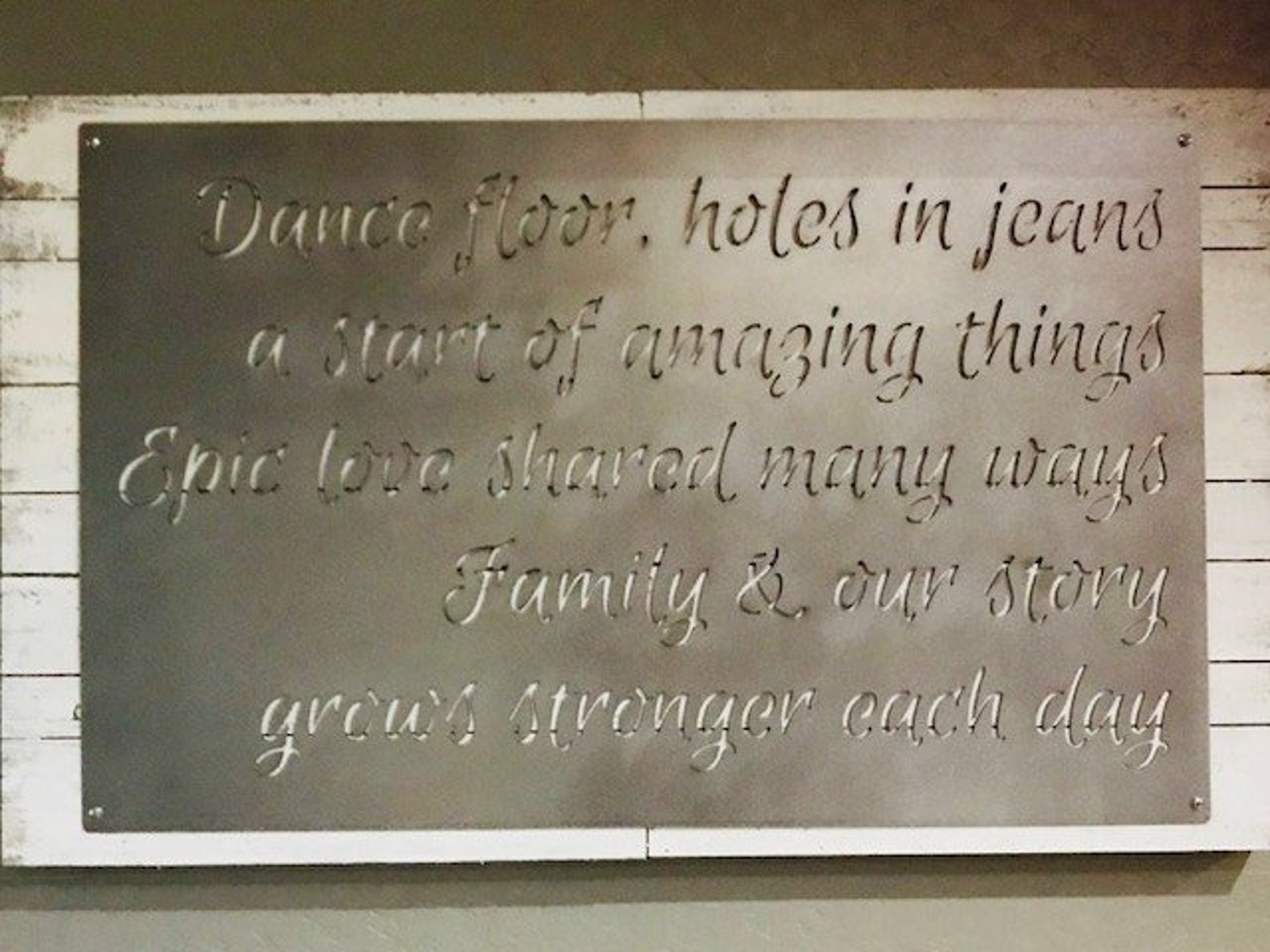 Custom Quote Metal Sign Inspirational Personalized Sign Etsy