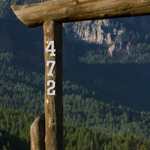 Durango Font Metal Numbers, Western Style Individual House Address Numbers