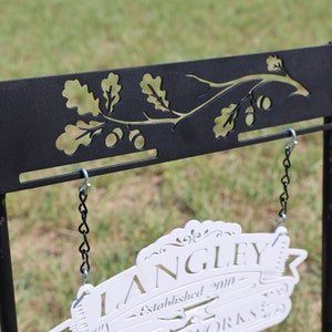 Durable Metal Sign Stand – Ideal for Business, Garden, and Home Decor