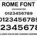 Rome Font Individual Numbers Metal Address Numbers and - Etsy