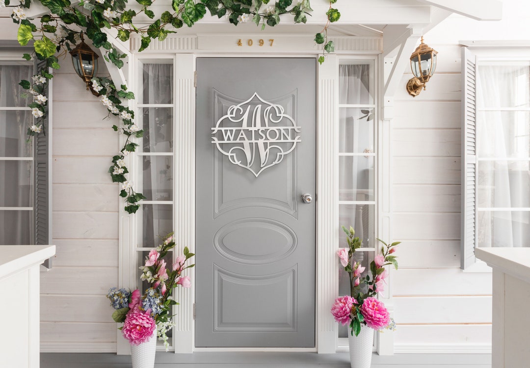 Personalized Metal Family Name Sign - Front Porch Decor - Etsy