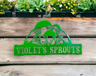 Custom Metal Garden Sign, Gift for Gardener