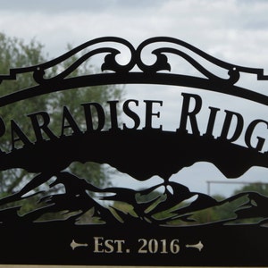 Mountain Personalized Outdoor Family Sign LMW-16-83 image 2