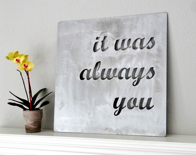 Custom Metal Quote Sign and Sayings Inspirational Etsy